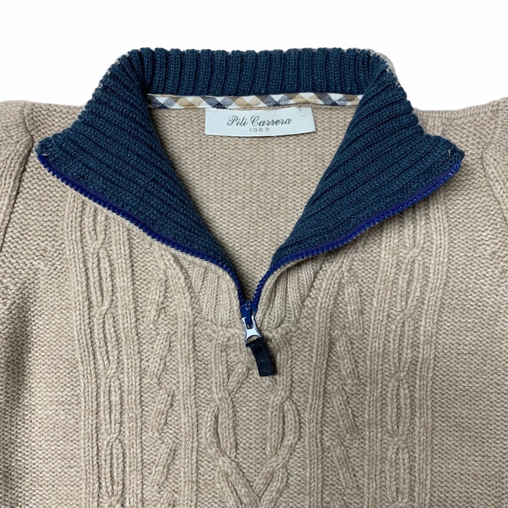 Pili Carrera 1963 Boys 1/4 Zip Cardigan Size 6 - Picture 5 of 11